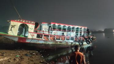 Sunken Launch Lifted from Shitalakkhya River