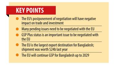 EU postpones negotiations with Bangladesh