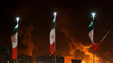 Israel’s attack on oil depot in Tehran, Iran 2025