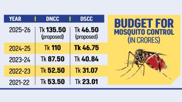 budget for dengue control in Dhaka
