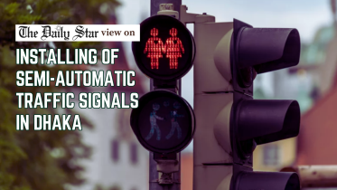 installing of semi-automatic traffic signals in dhaka