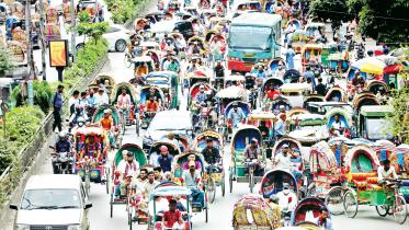 battery rickshaws in dhaka city