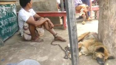 Rickshaw puller chained with dog torture for some eight hundred TK.jpg
