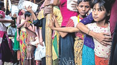 Rohingya refugee settlement