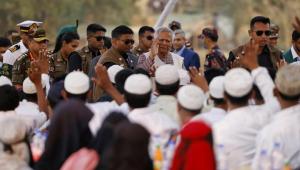 Prof Yunus among Rohingyas