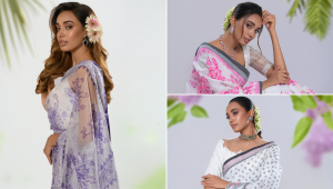 Floral sarees that carry your mother’s memory in blooms