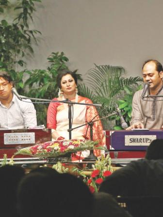 Artistes perform at the event