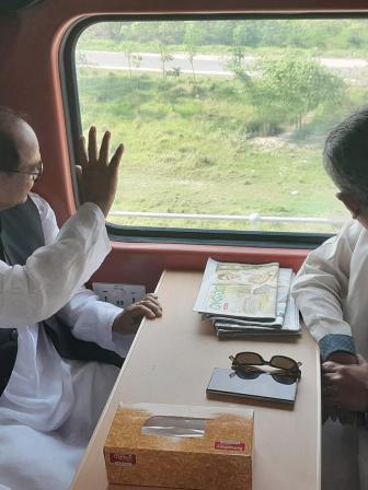 first train trial on Padma Bridge