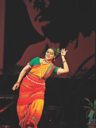 Samina Husain Prema dances at the festival