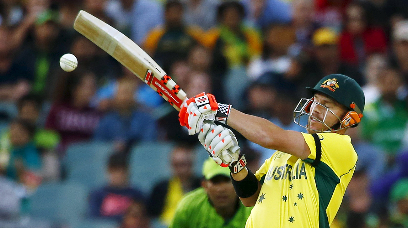 Warner swings hard!